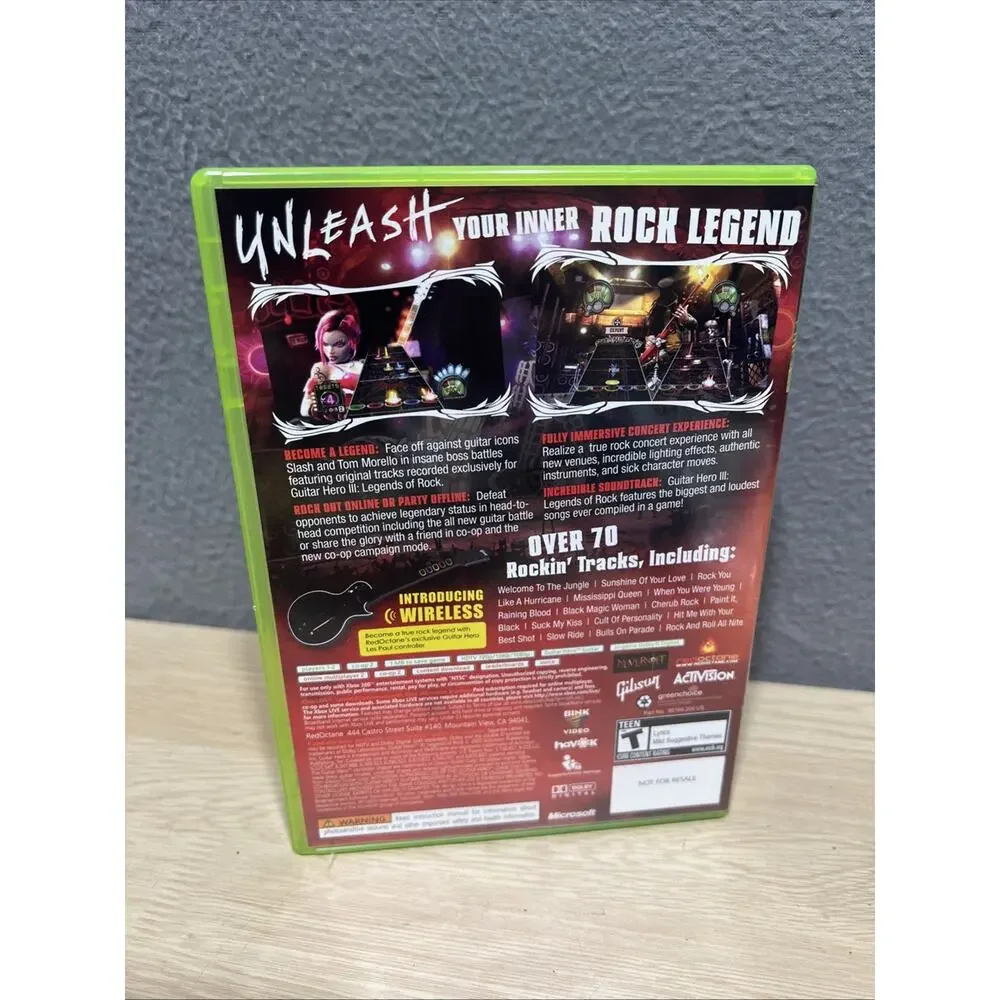 Guitar Hero 3 III: Legends Of Rock (Xbox 360) CIB Working